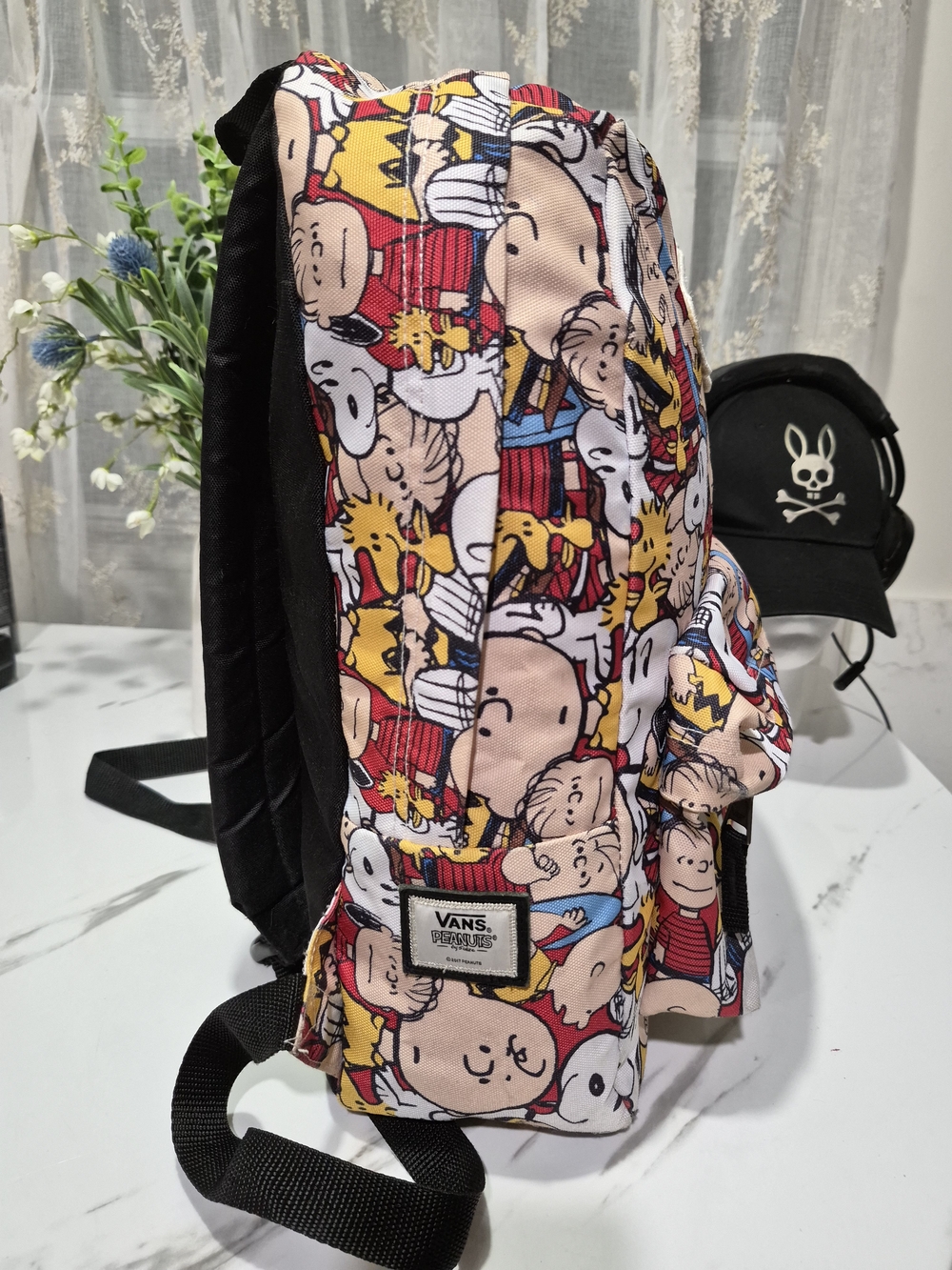 Peanuts Print Backpack - Beige/Multi - Picture 4 of 5